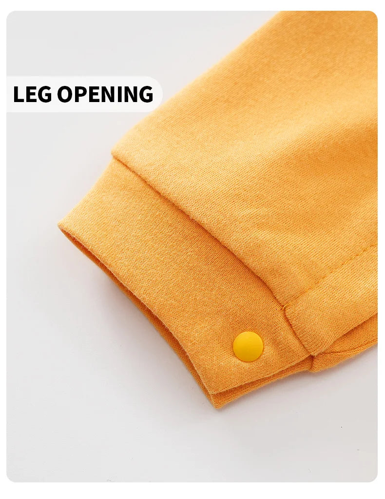 Infant Jumpsuits 0-18m Cotton Round Neck Long-Sleeved