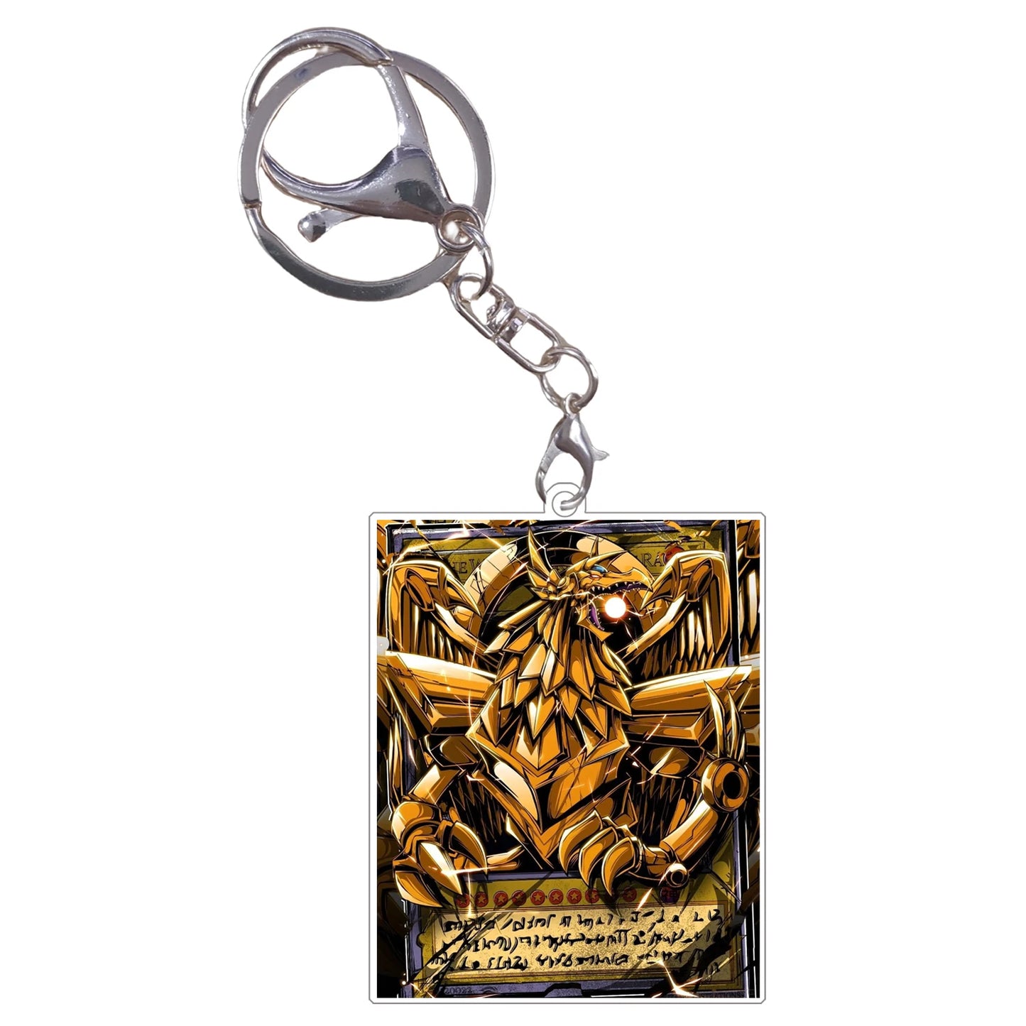 Yu Gi Oh Double Sided Acrylic Keychain Dark Magician Blue-Eyes White Dragon