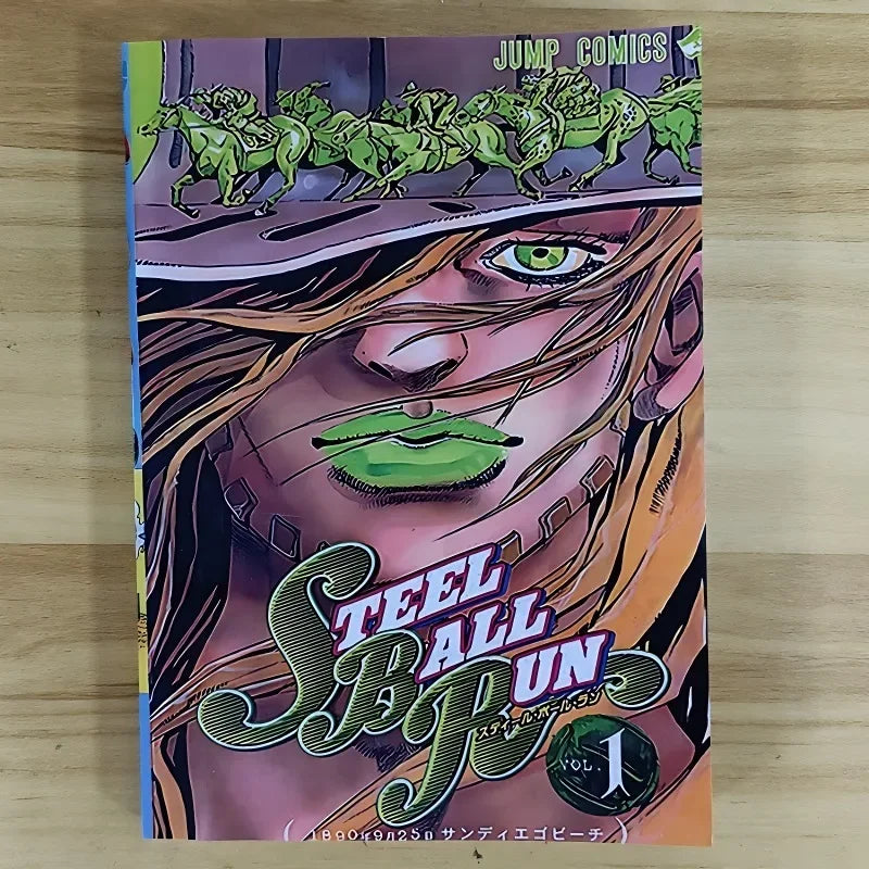 JOJO's Bizarre Adventure Part 7 Steel Ball Run Vol.1-3 Manga Book Japanese Youth Comic Books English Version