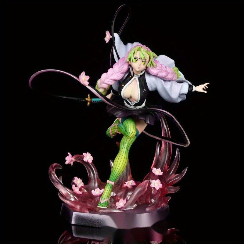 BANDAI Authentic Mitsuri Kanroji Figurine, Love Pillar Demon Slayer PVC Statue