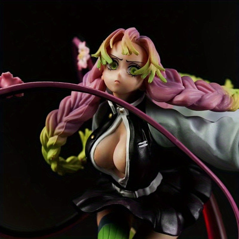 BANDAI Authentic Mitsuri Kanroji Figurine, Love Pillar Demon Slayer PVC Statue