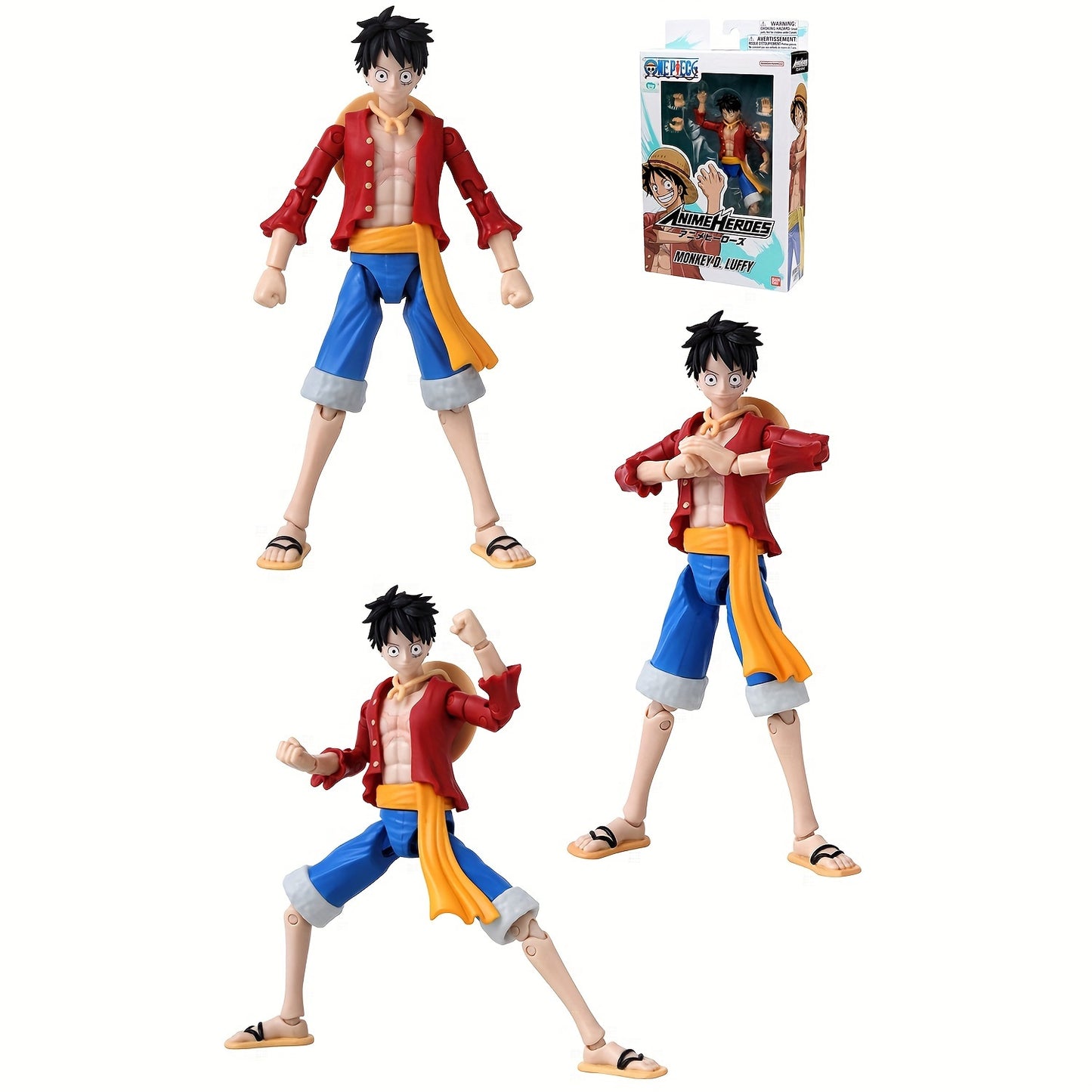 Monkey D. Luffy Anime Action Figure - Genuine Bandai Collectible