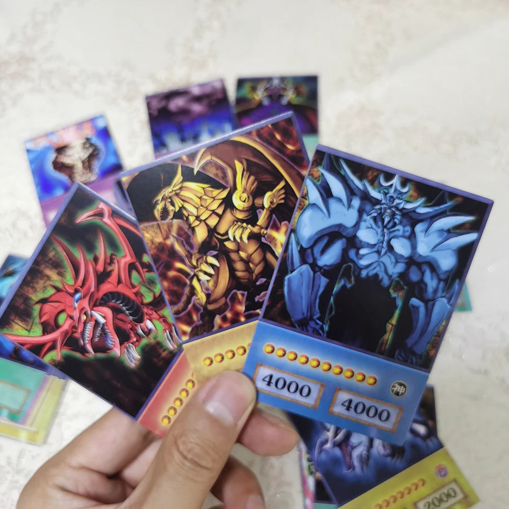 Yu-Gi-Oh 100pcs  DIY Style Cards Blue Eyes Dark Magician Exodia Obelisk Slifer Ra (NOT Original)