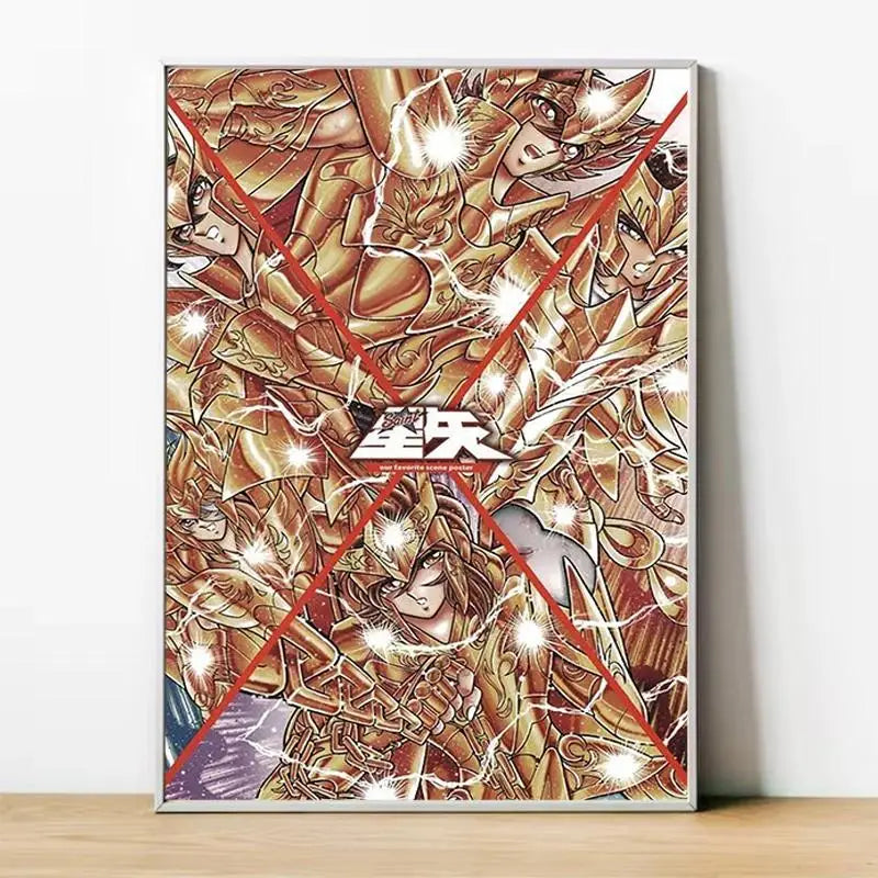 Saint Seiya Gold Saints Anime Canvas Poster  Home  Room Decor Wall Art Painting