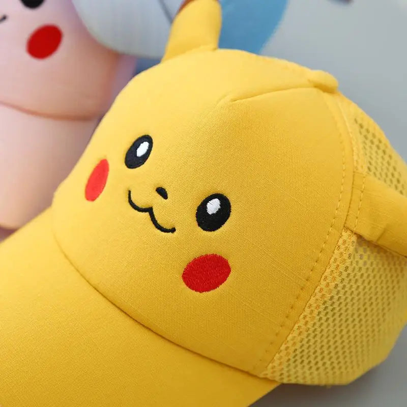 Pokemon Kids Cap with Pikachu Face and Ears