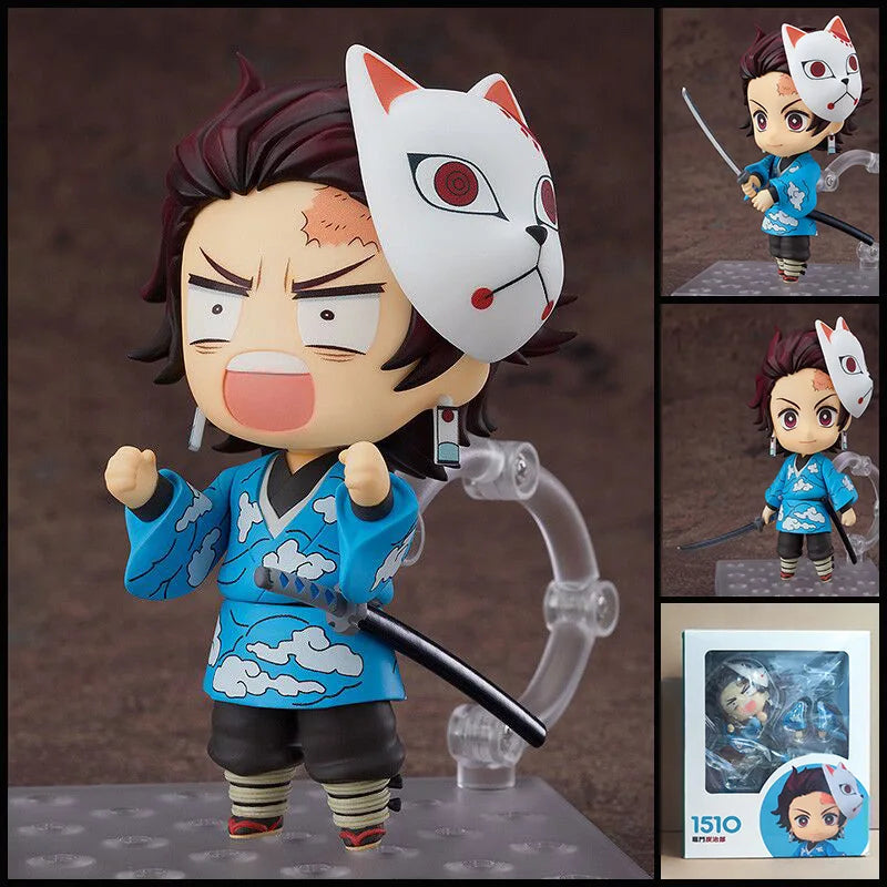 Poseable Figure Anime Collectible: Demon Slayer Nezuko Kamado, Jujutsu Kaisen Gojo Satoru Clay