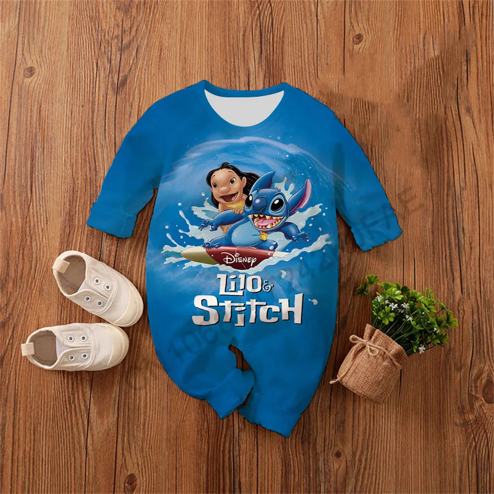 Baby Romper 0-4 Years Cotton, Poly mix Lilo & Stitch