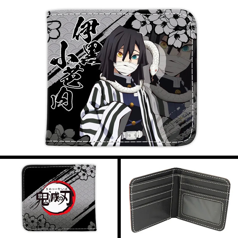 New Kimetsu No Yaiba Fashion Anime Cartoon Wallets Demon Slayer Kamado Nezuko Coin Purses Handbag Casual Card Kids Birthday Gift