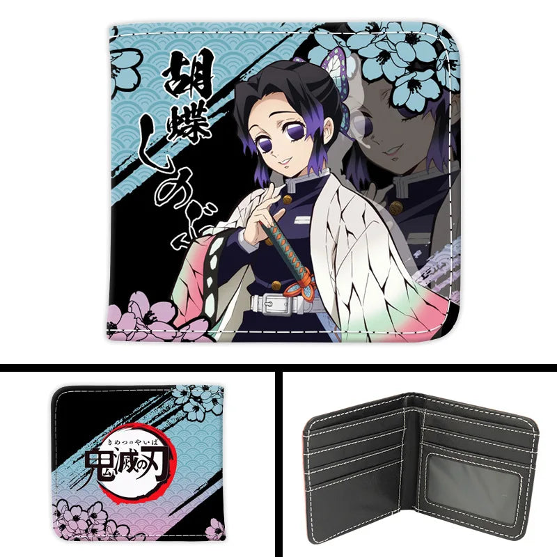New Kimetsu No Yaiba Fashion Anime Cartoon Wallets Demon Slayer Kamado Nezuko Coin Purses Handbag Casual Card Kids Birthday Gift