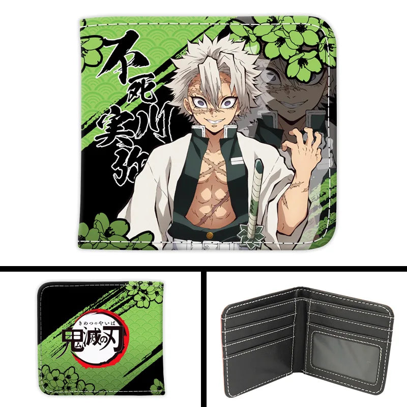 New Kimetsu No Yaiba Fashion Anime Cartoon Wallets Demon Slayer Kamado Nezuko Coin Purses Handbag Casual Card Kids Birthday Gift