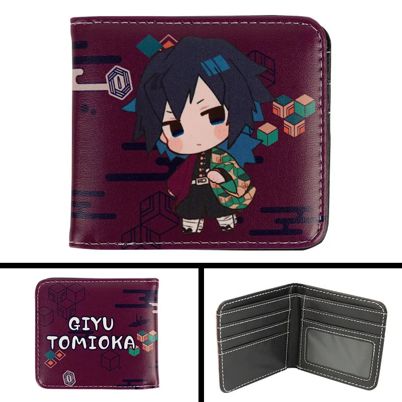 New Kimetsu No Yaiba Fashion Anime Cartoon Wallets Demon Slayer Kamado Nezuko Coin Purses Handbag Casual Card Kids Birthday Gift