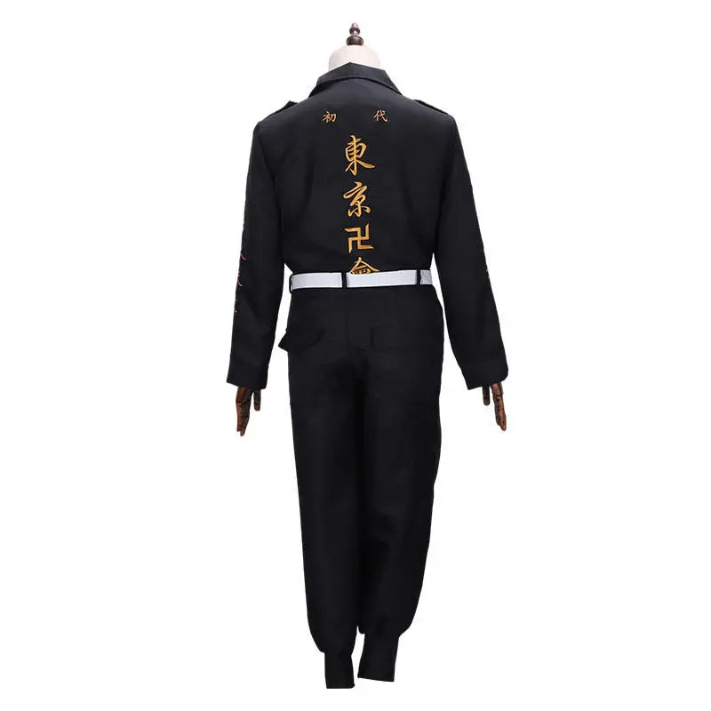 Anime Sano Manjiro Cosplay Costume Tokyo Revengers Manji Gang Mikey Ken Embroidery Jacket Cloak Uniform For Halloween Party