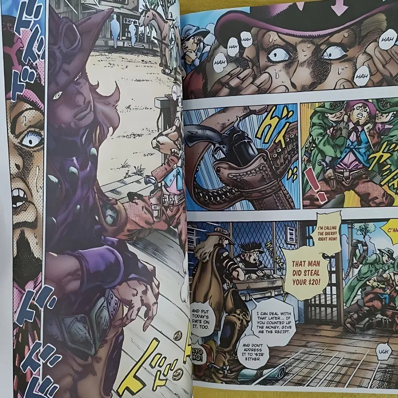 JOJO's Bizarre Adventure Part 7 Steel Ball Run Vol.1-3 Manga Book Japanese Youth Comic Books English Version