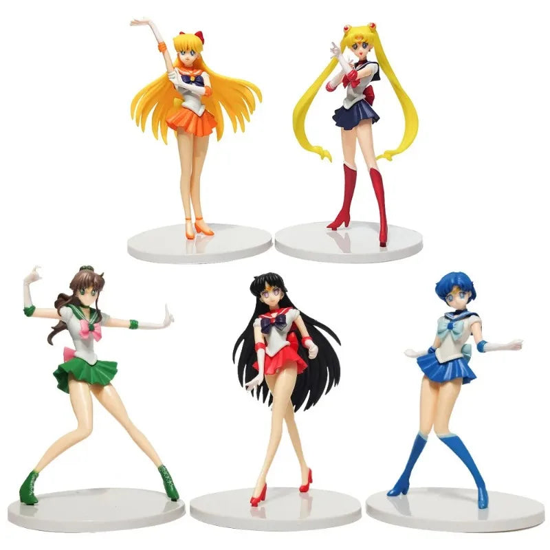 Sailor Moon PVC 5 piece set of statues 17cm