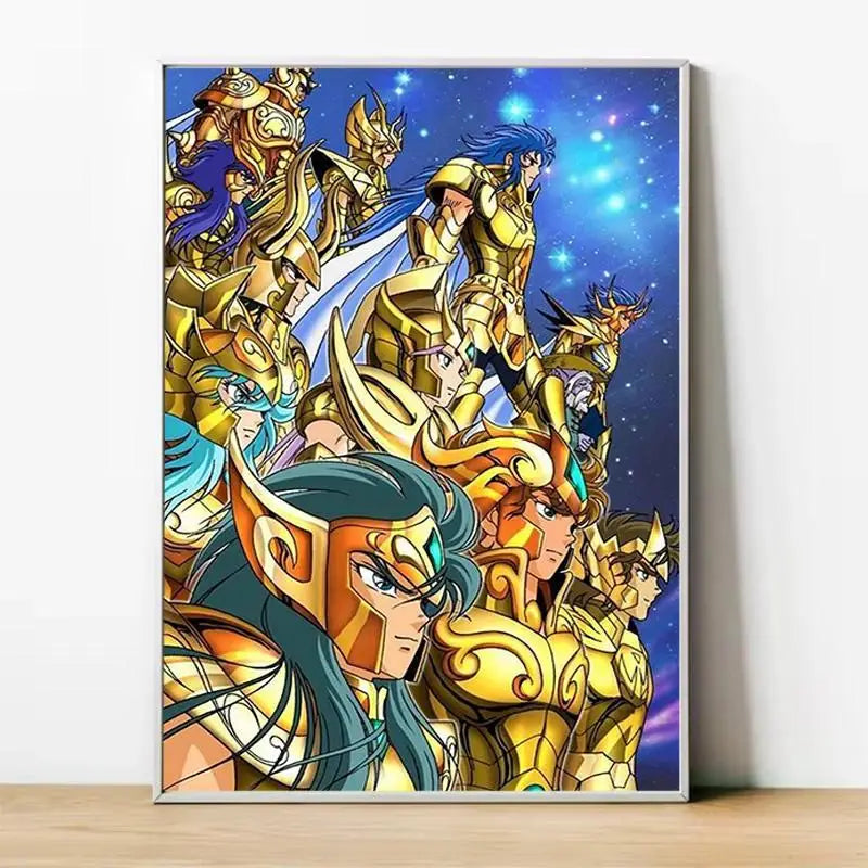Saint Seiya Gold Saints Anime Canvas Poster  Home  Room Decor Wall Art Painting