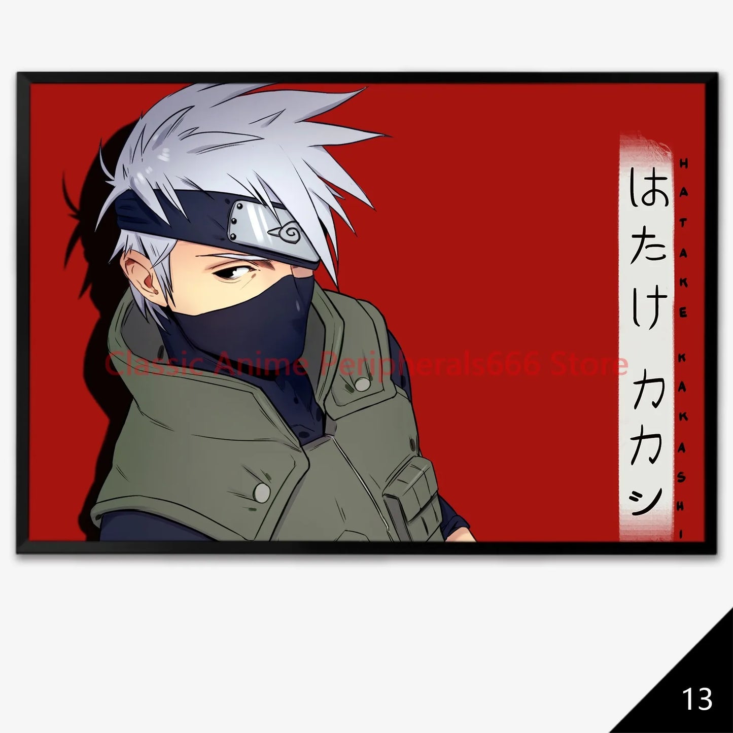 NARUTO Anime Poster - Sasuke & Team 7 Wall Art for Bedroom Decor