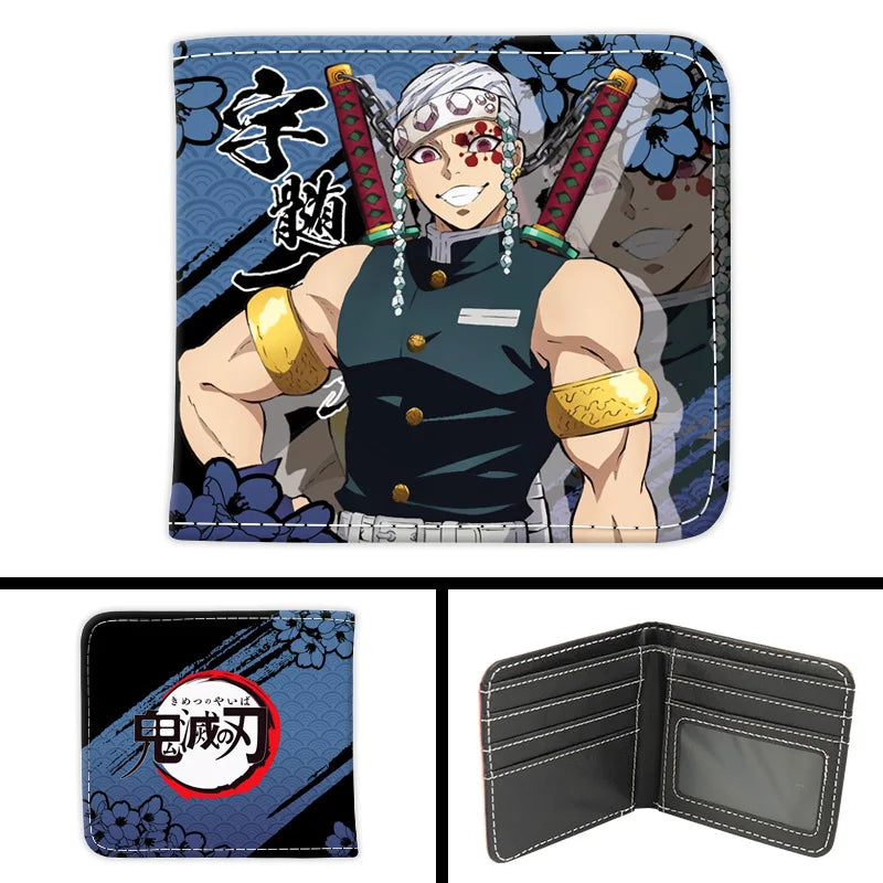 New Kimetsu No Yaiba Fashion Anime Cartoon Wallets Demon Slayer Kamado Nezuko Coin Purses Handbag Casual Card Kids Birthday Gift