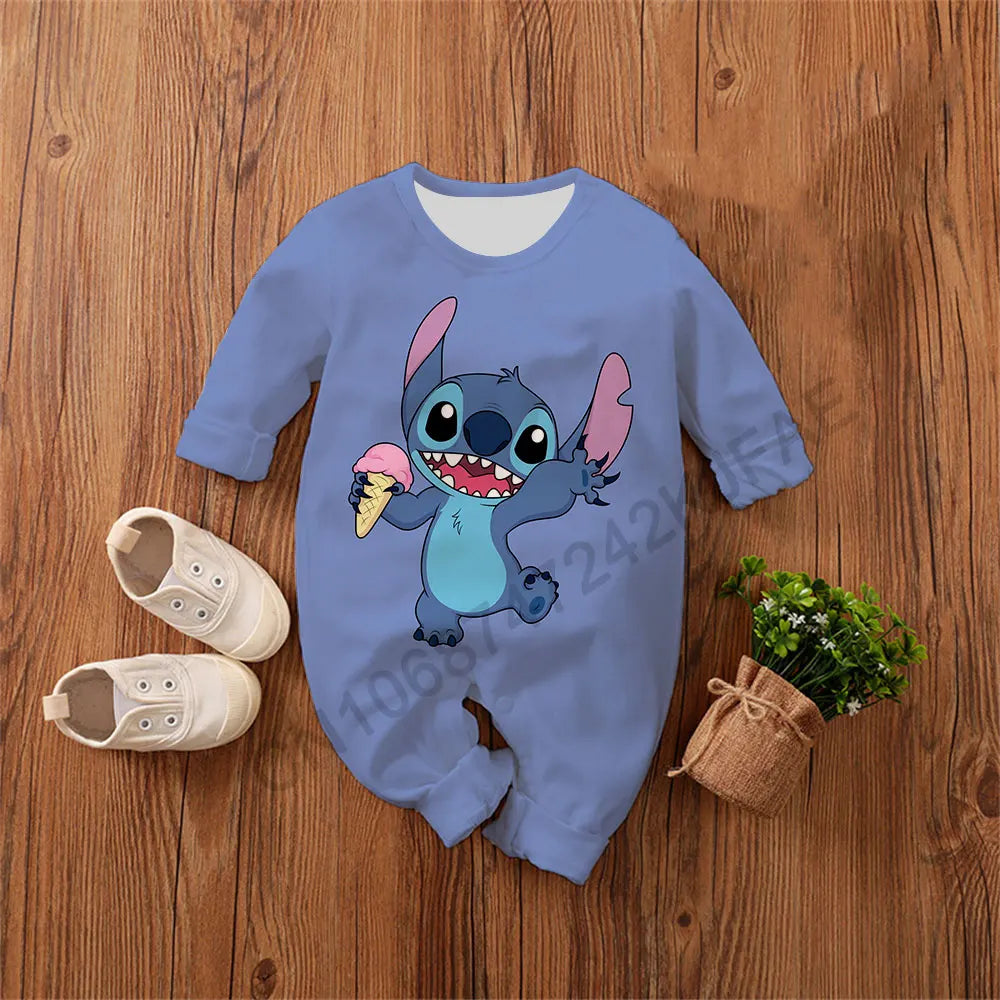 Baby Romper 0-4 Years Cotton, Poly mix Lilo & Stitch
