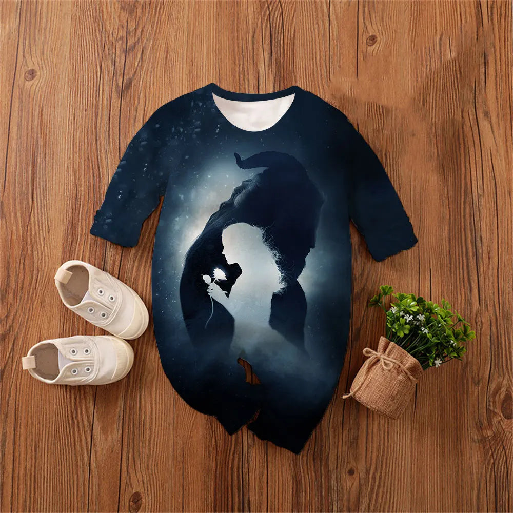 Baby Romper 0-4 Years Cotton/Poly Blend Beauty and the Beast Clothes