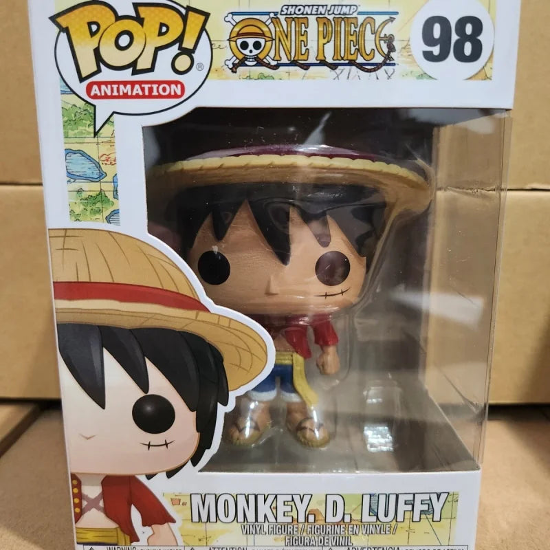 Luffy One Piece Funko Pop Zoro Nami Figurine Collectible Model Ornament Usopp Vinyl Handmade Gifts Desktop Decoration Toys