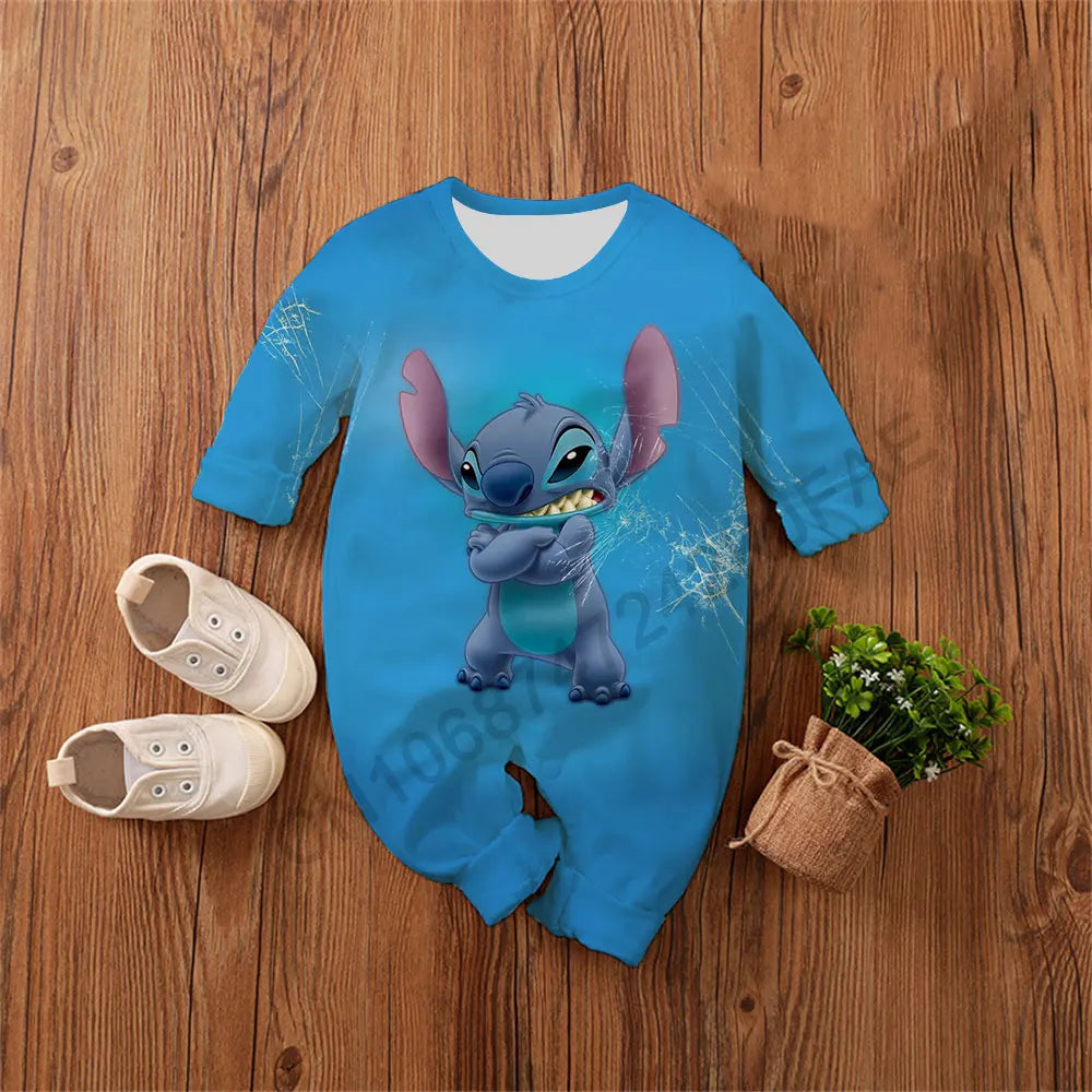 Baby Romper 0-4 Years Cotton, Poly mix Lilo & Stitch