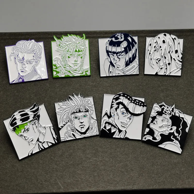 JoJo's Bizarre Adventure Enamel Pin - Metal Badge Brooch Anime Jewelry