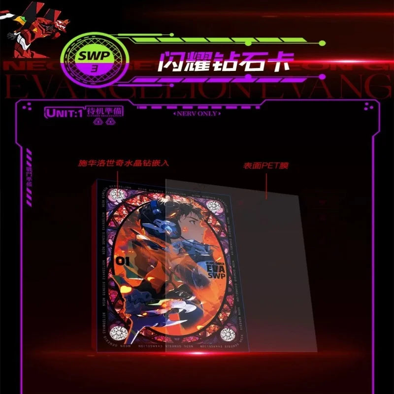 Neon Genesis Evangelion Card Asuka Langley Soryu Ayanami Rei Ikari Shinji EVA Mech Style Special Collection