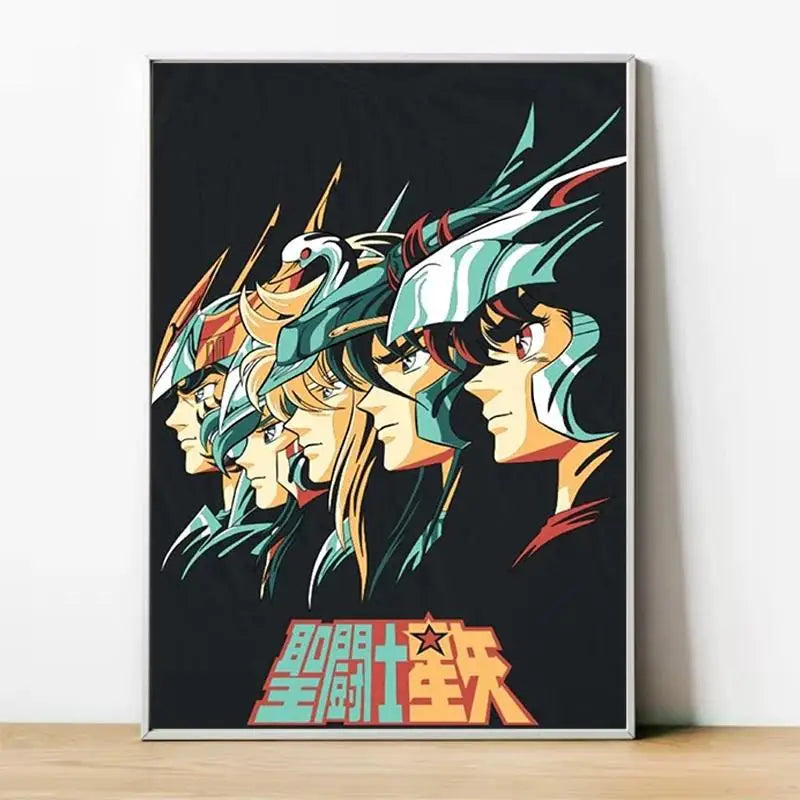 Saint Seiya Gold Saints Anime Canvas Poster  Home  Room Decor Wall Art Painting