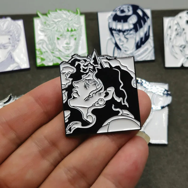 JoJo's Bizarre Adventure Enamel Pin - Metal Badge Brooch Anime Jewelry