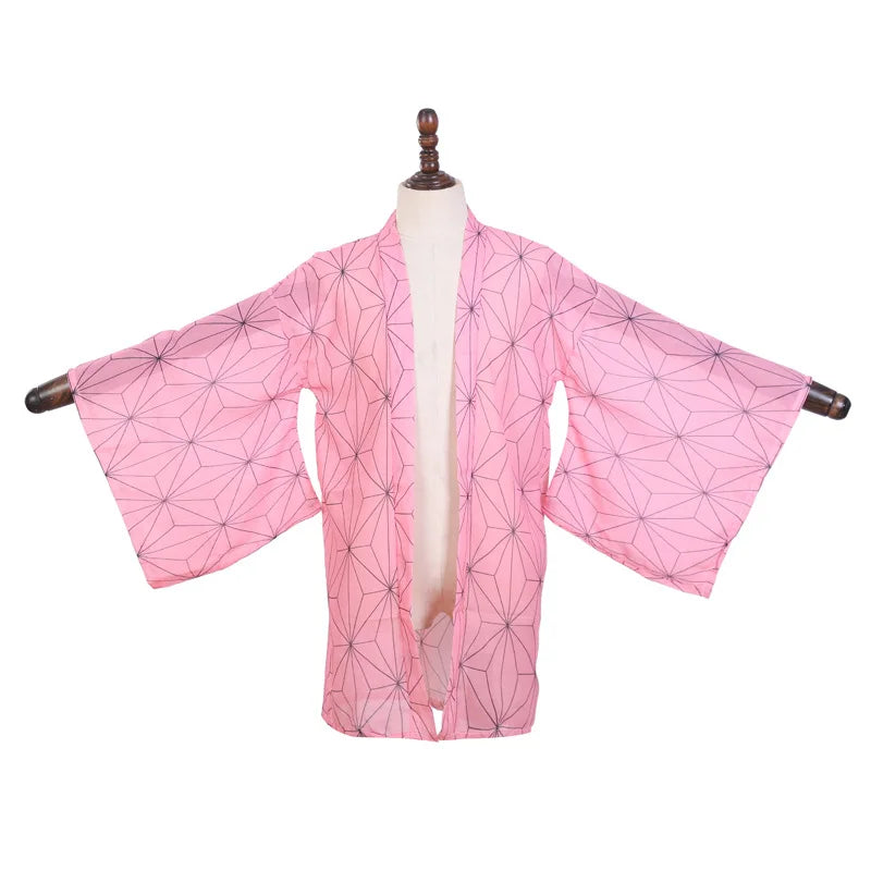 Japanese Anime Kochou Shinobu Cosplay Costume Summer Woman Kimono Cardigan Cloak Beach Vacation Butterfly Robe Tops