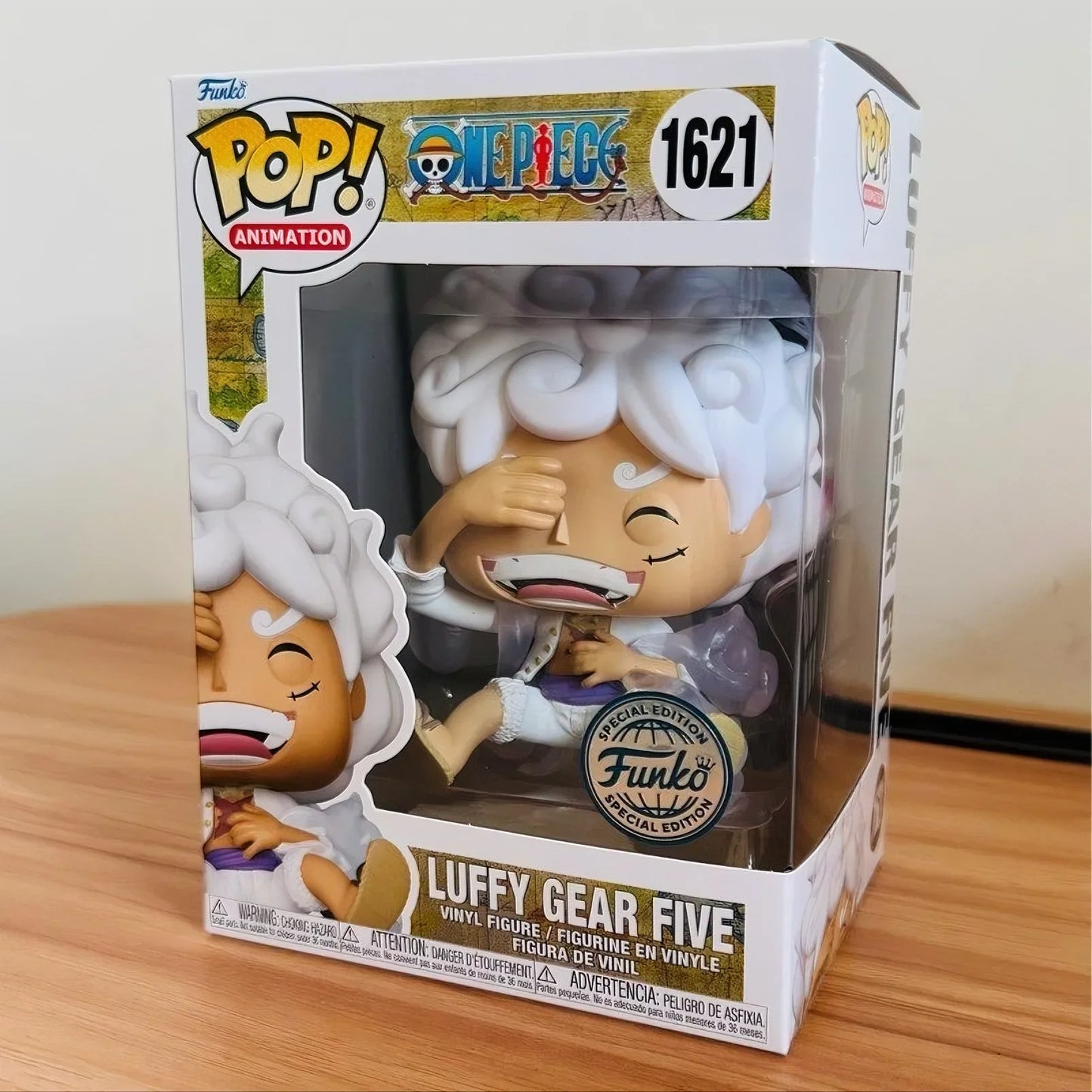 Funko Pop Vinyl Figure Collectible Limited Edition One Piece Figure Luffy Gear Five #1621 (Laughing)