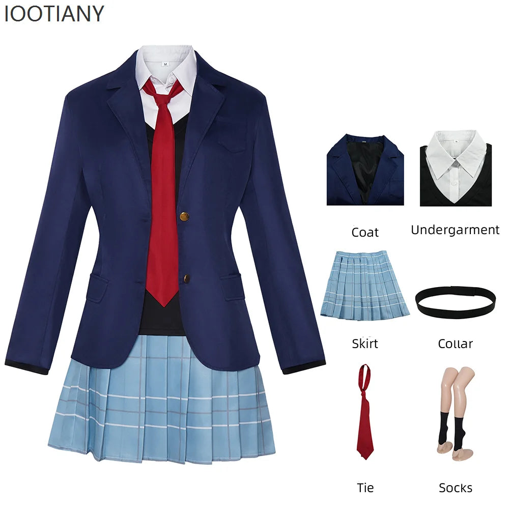 Jacket Short Skirt Top Lolita Girl School Uniform Anime Exhibition Party Role Play Clothing 2025