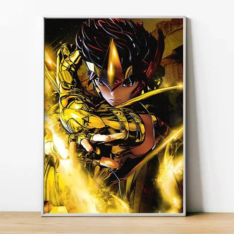 Saint Seiya Gold Saints Anime Canvas Poster  Home  Room Decor Wall Art Painting