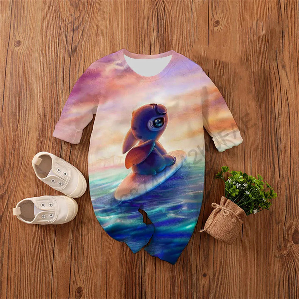 Baby Romper 0-4 Years Cotton, Poly mix Lilo & Stitch