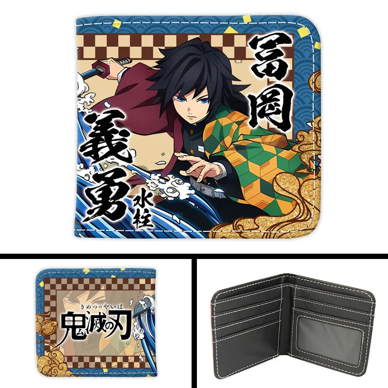 New Kimetsu No Yaiba Fashion Anime Cartoon Wallets Demon Slayer Kamado Nezuko Coin Purses Handbag Casual Card Kids Birthday Gift