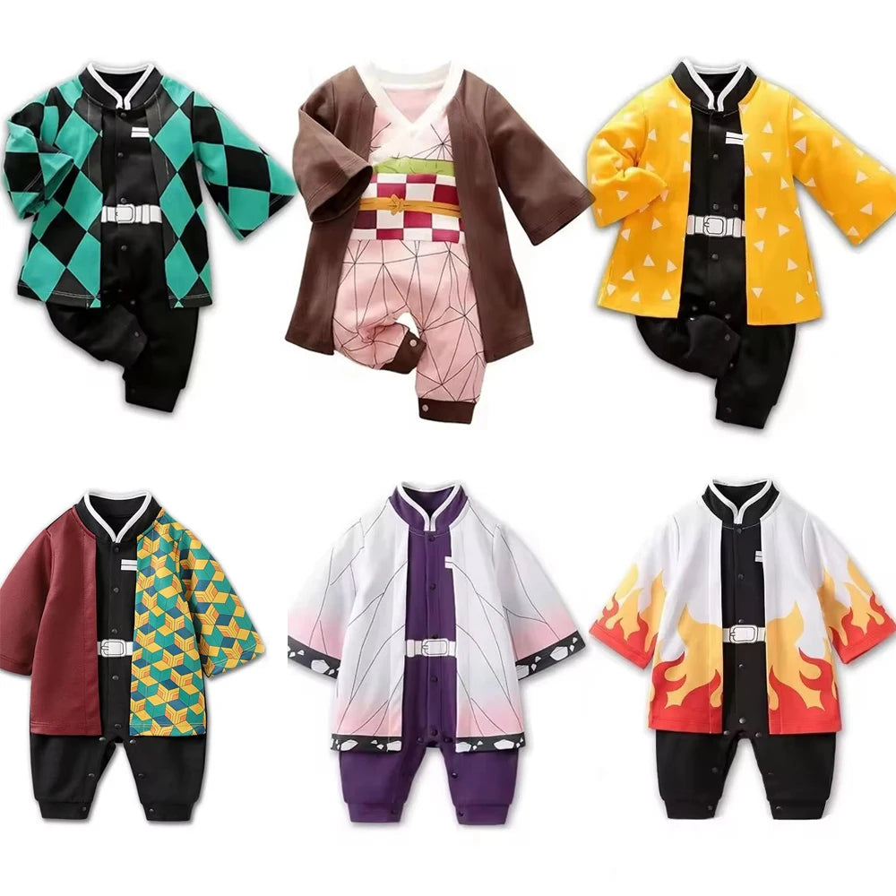Baby Anime Clothes Newborn Cotton Rompers
