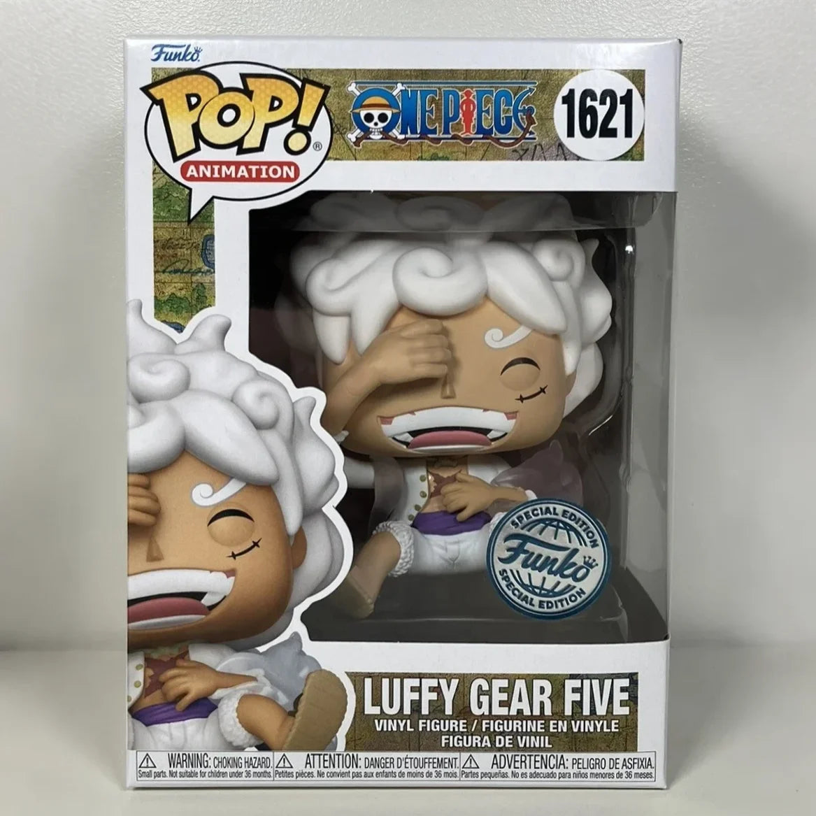 Funko Pop Vinyl Figure Collectible Limited Edition One Piece Figure Luffy Gear Five #1621 (Laughing)