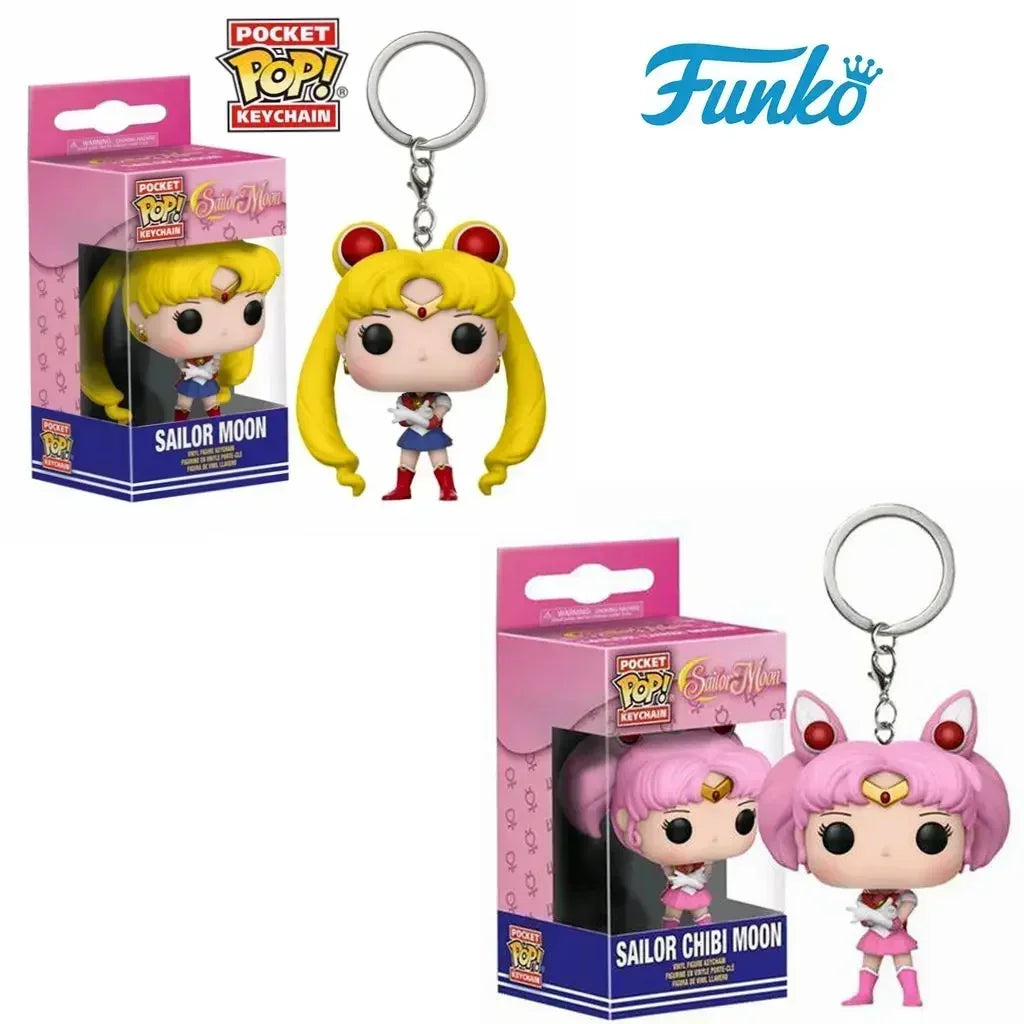 Sailor Moon & Sailor Chibi Moon Pocket Keychain Funko Pop