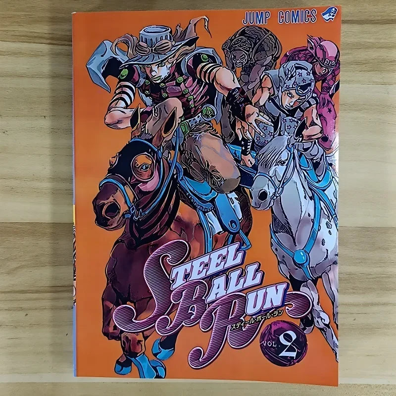 JOJO's Bizarre Adventure Part 7 Steel Ball Run Vol.1-3 Manga Book Japanese Youth Comic Books English Version