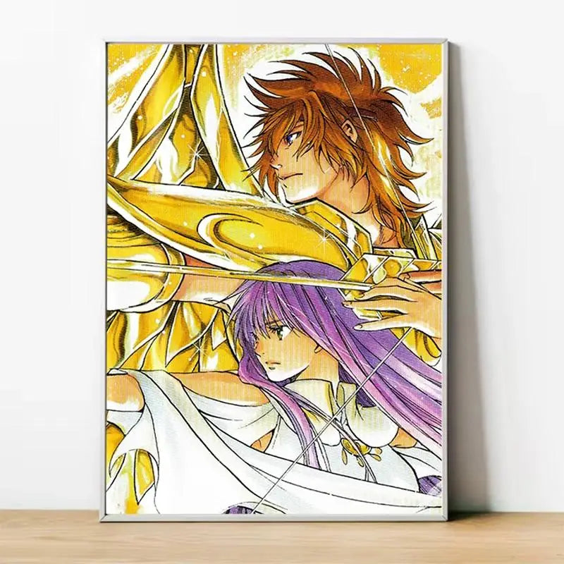Saint Seiya Gold Saints Anime Canvas Poster  Home  Room Decor Wall Art Painting