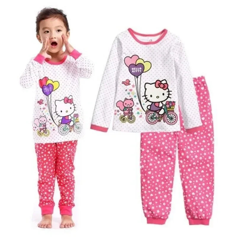 Hello Kitty pure cotton girls pajama set
