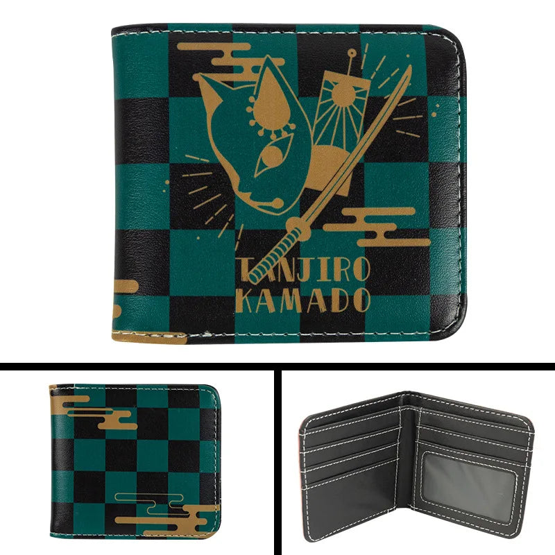 New Kimetsu No Yaiba Fashion Anime Cartoon Wallets Demon Slayer Kamado Nezuko Coin Purses Handbag Casual Card Kids Birthday Gift