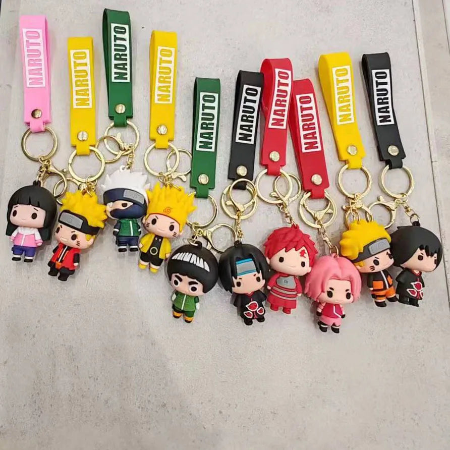 NARUTO Anime PVC Keychain - Character Figures Bag Accessory