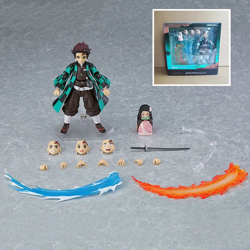 Poseable Figure Anime Collectible: Demon Slayer Nezuko Kamado, Jujutsu Kaisen Gojo Satoru Clay