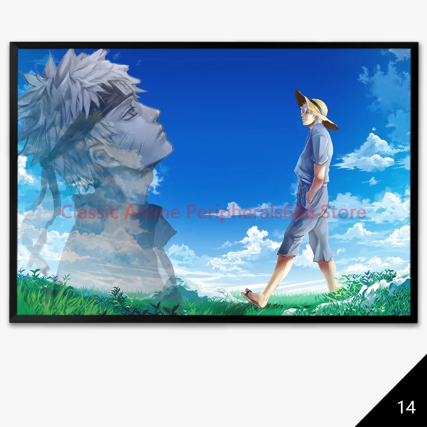 NARUTO Anime Poster - Sasuke & Team 7 Wall Art for Bedroom Decor