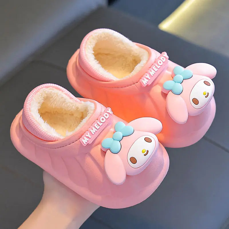 Hello Kitty Home Waterproof and Wear-resistant Cotton Slippers for Boys and Girls