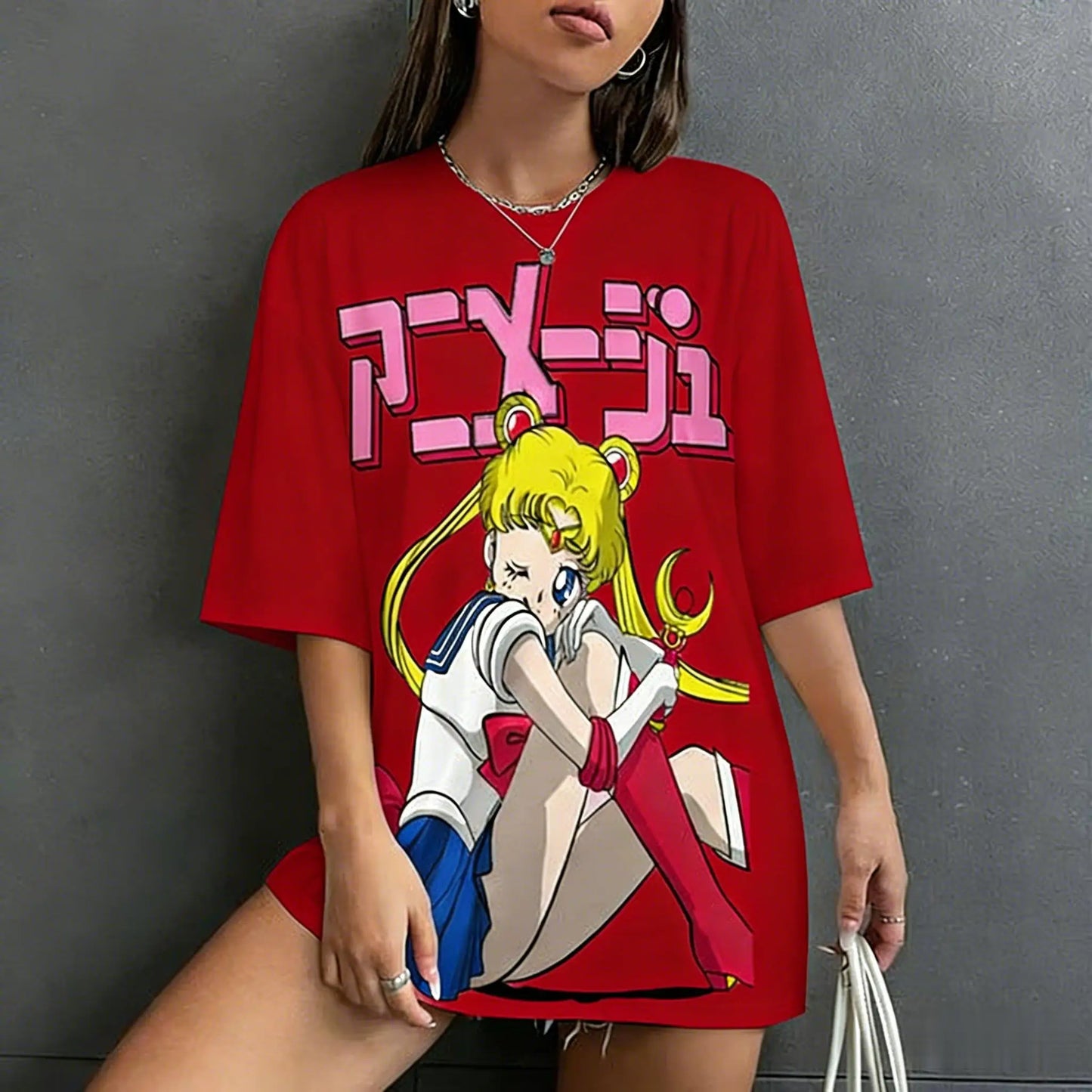 Sailor Moon Anime T Shirt Women Man Casual 2026 Summer New Short Sleeve Cotton Tops Graphic Tee Cartoon Streetwear Y2k Clothes