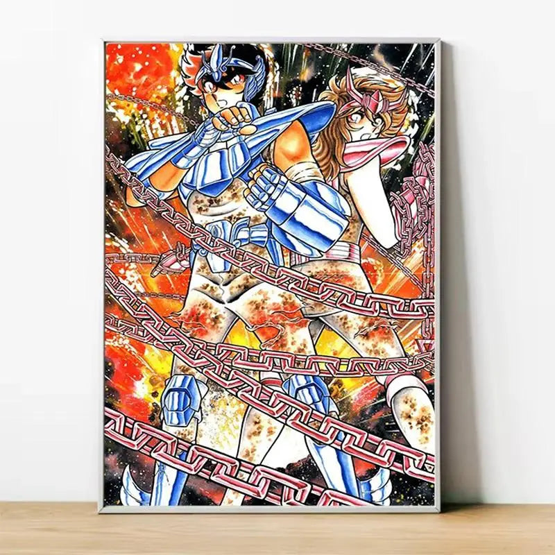 Saint Seiya Gold Saints Anime Canvas Poster  Home  Room Decor Wall Art Painting