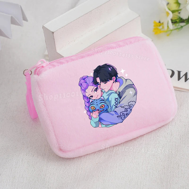 KPop Demon Hunters Kid Girl Plush Coin Purses