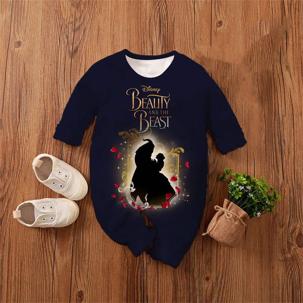 Baby Romper 0-4 Years Cotton/Poly Blend Beauty and the Beast Clothes